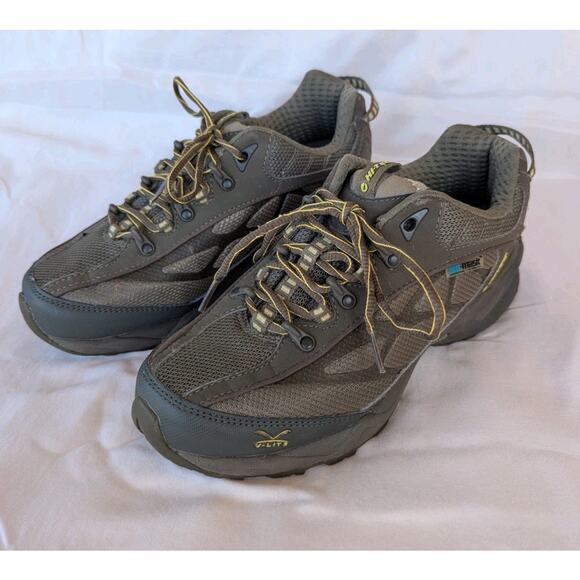 Women’s Hi-Tec V-Lite Lightning waterproof Hiking Shoe Boot Grey Brown Size 7 - Picture 1 of 8